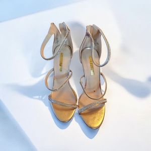Liliana for Venus Elegant Gold Strappy Heels and Sparkle!
